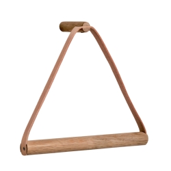 Towel Hanger oiled tr og lder - By Wirth