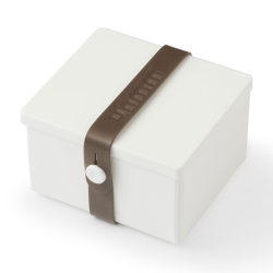 Uhmm box 02 - hvid/brun strap
