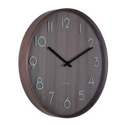 Vægur Pure Karlsson mørkt træ - medium