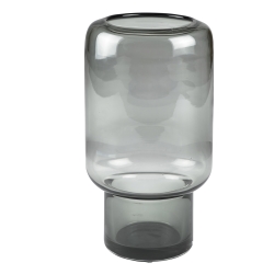 Vase i gr glas - Villa Collection