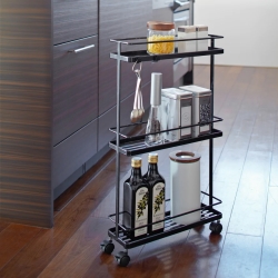 6: YAMAZAKI Rullevogn Tower Kitchen storage - sort