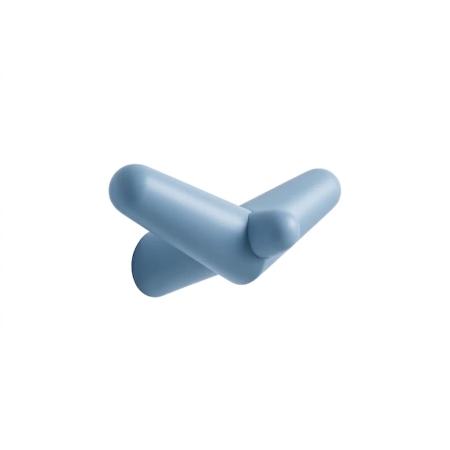 WOUD Tail wing knage bl� tr� - stor