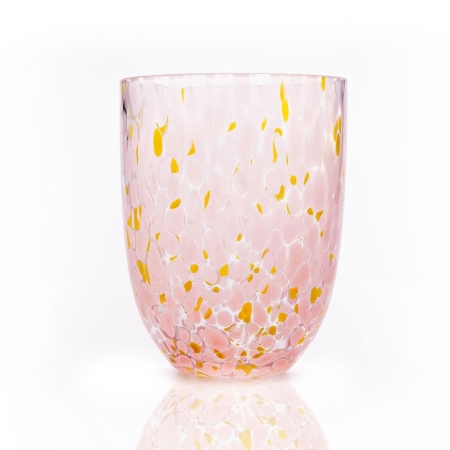 Anna von Lipa confetti glas - rosa / gul