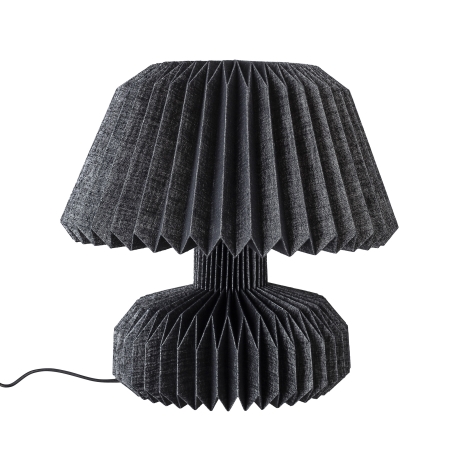 Bordlampe sort plisse - Bloomingville
