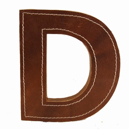 Læder bogstav - D
