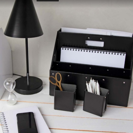 inch Blive skør absorption Opbevaringsholder til skrivebord Carrie sort organizer til kontor