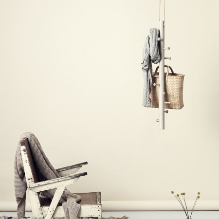 Copenhanger knagerkke - hvid egetr