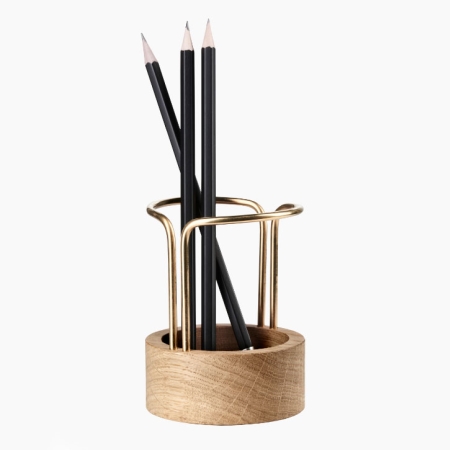 Pen-up blyantsholder - egetræ