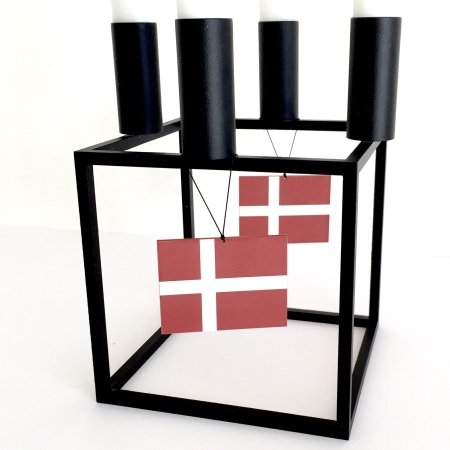 Fdselsdags flag med ophng - 2 stk. 