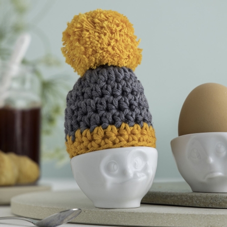 Hat til æg Tassen - orange/grå
