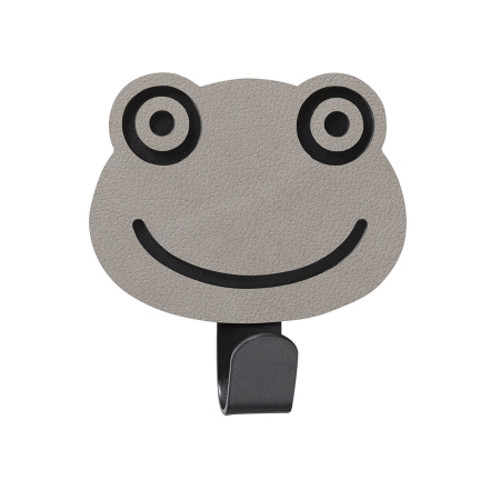 Knage Frog i l�der - light grey