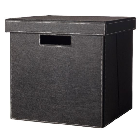 Hyldebox med lg - sort filt