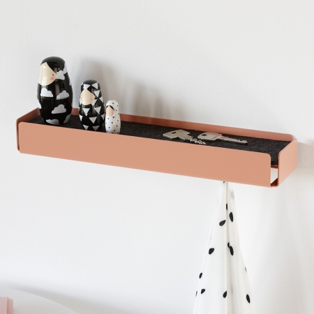 Key Box ngleholder i metal - beige/red