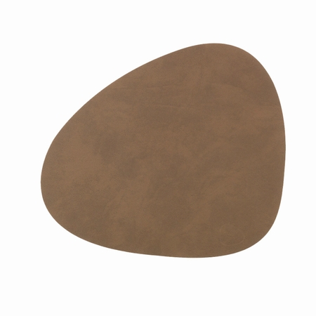 Lder dkkeserviet - brun/nupo