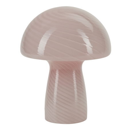 Mushroom lampe rosa glas 