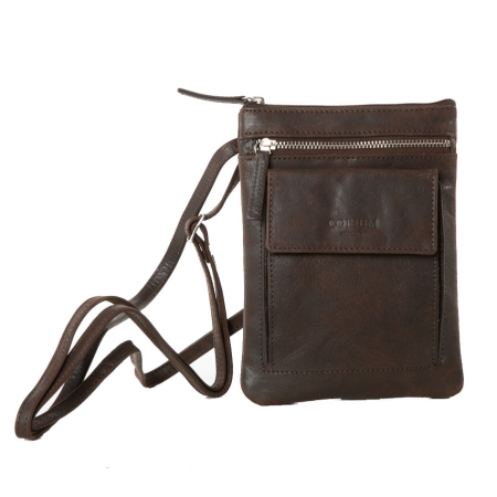 Læder taske - mørk brun