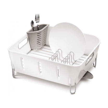 Opvaskestativ til bord - hvid