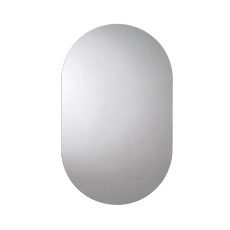 Ovalt spejl uden ramme