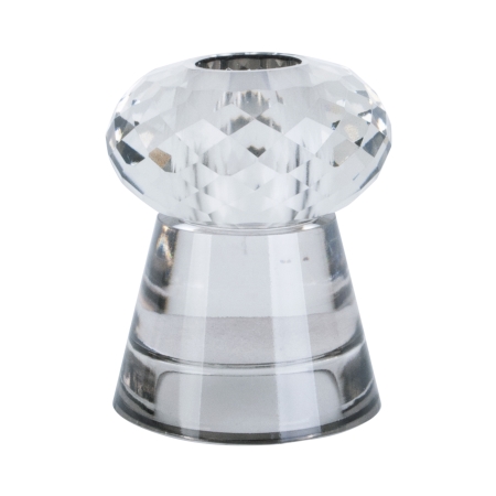 Lysestage Crystal Art duo - klar glas