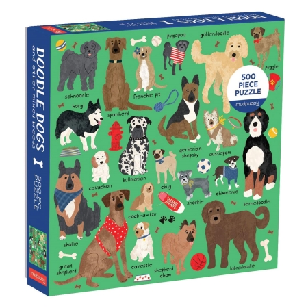 Puslespil - Doodle Dogs 500 brikker