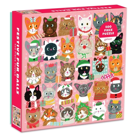 Puslespil Festive Furballs - 500 brikker