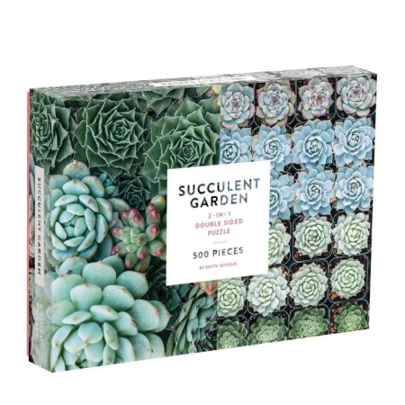 Puslespil Succulent - 2 sider