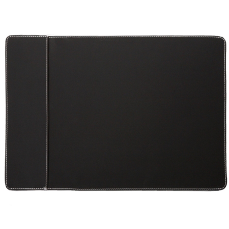 Skrivebordsunderlag - sort læder (medium)