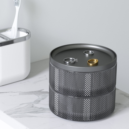 Tesora Box smykkeholder - smoke glas