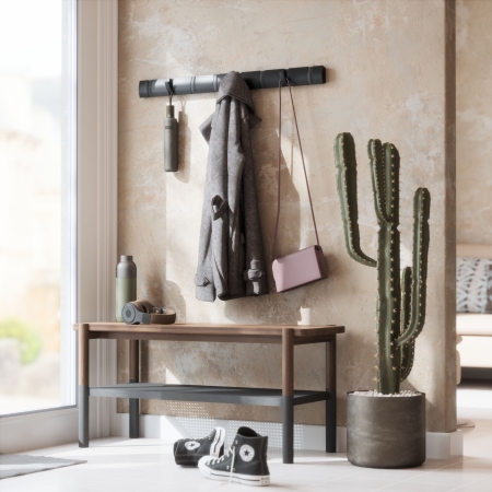 UMBRA Flip knagerkke 8 knager - sort