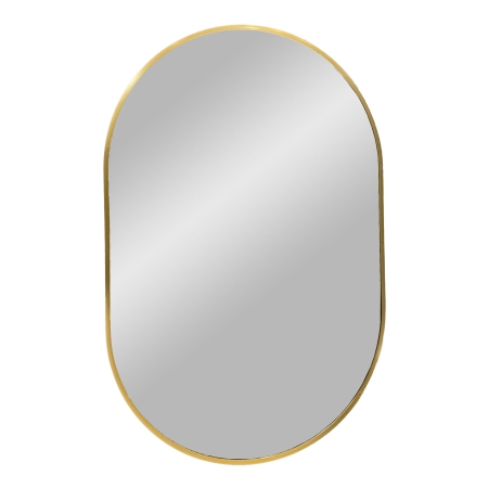 Spejl med messing kant - 50x80 cm