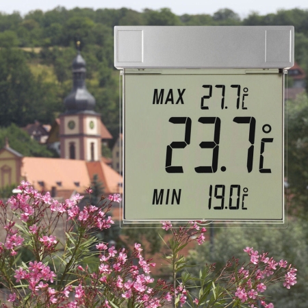 Digital udendørs termometer til vindue