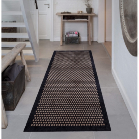 Tica Cph tppe DOT sort/brun - 90x200 cm