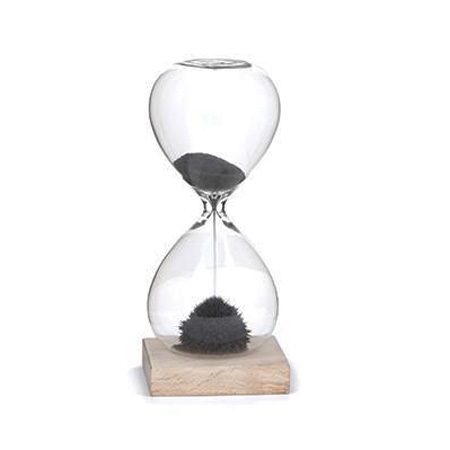 Timeglas med magnetisk sand