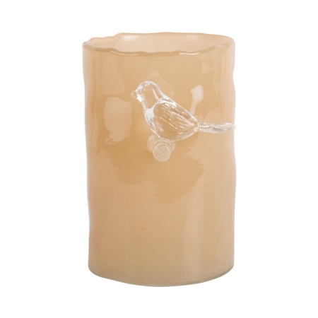 Vase Bird on branche - gul