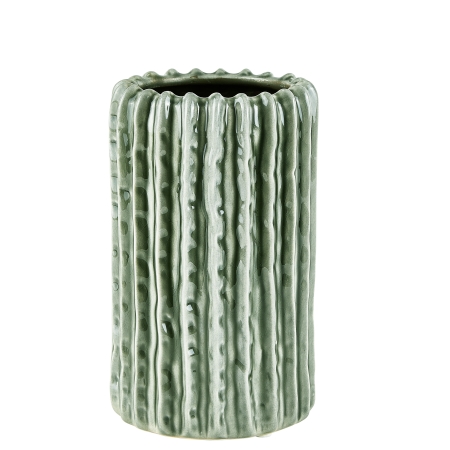 Vase i retro stil - grøn keramik