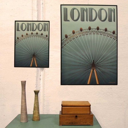London Eye plakat - Vissevasse