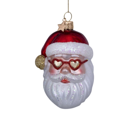 Vondels ophæng - julemand med hjertebriller