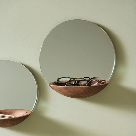 Spejl med hylde Pocket Mirror - large